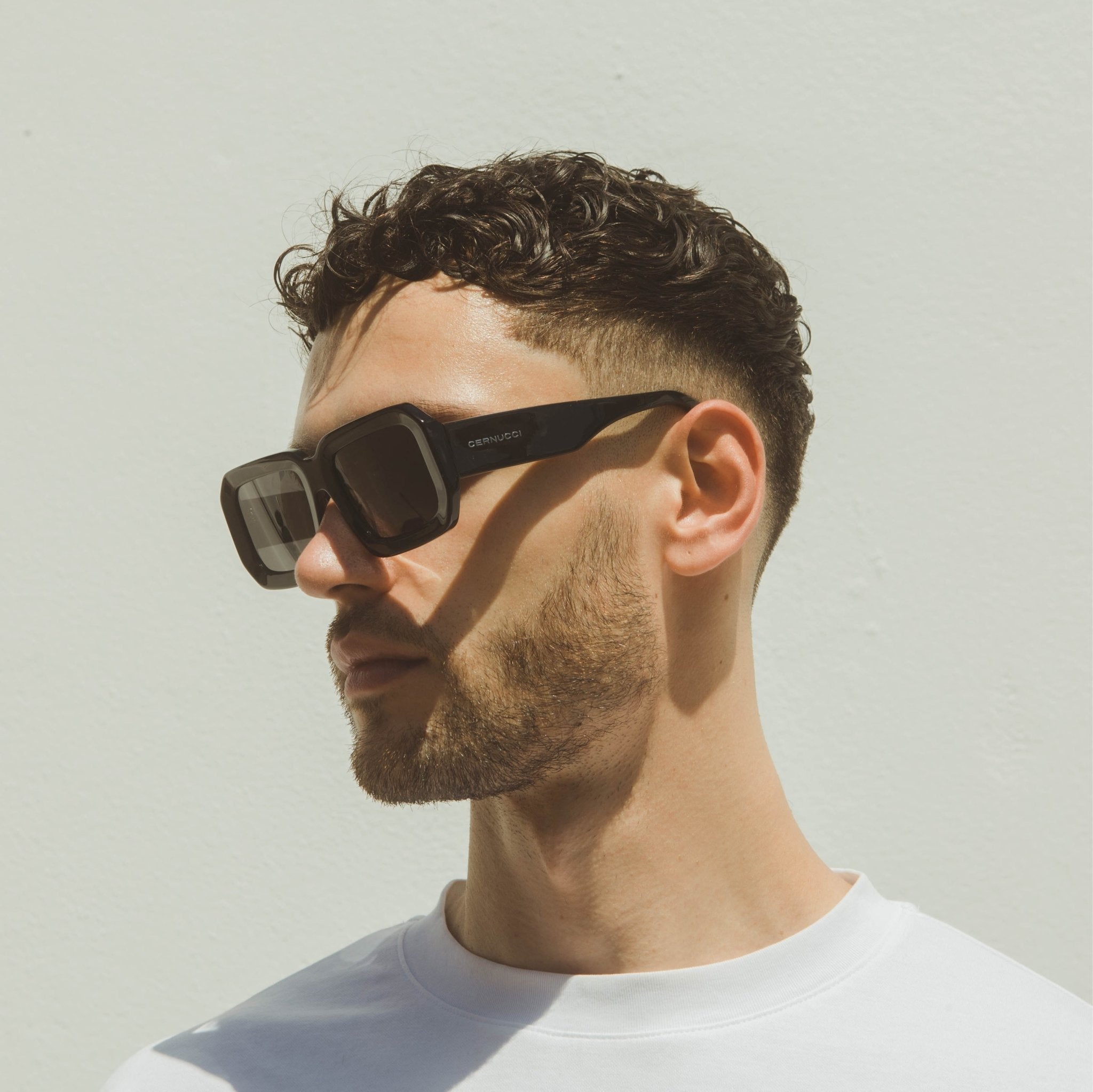 Square Sunglasses - Black - Cernucci